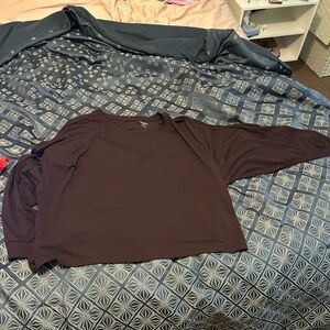 Old Navy Purple Geometric Pattern Shirt